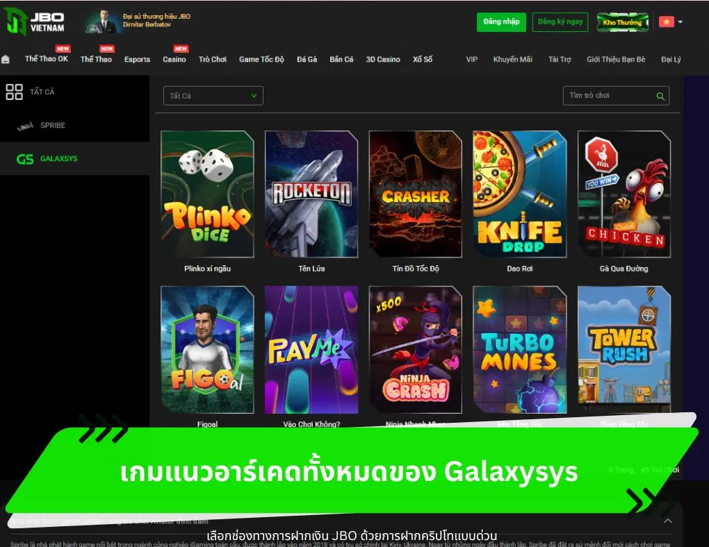 เกมแนวอาร์เคดทั้งหมดของ Galaxysys